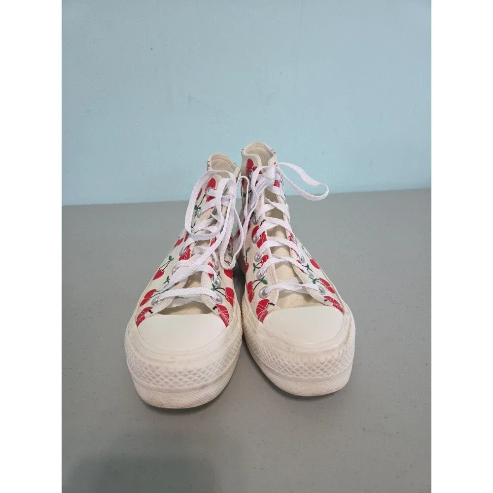 Converse Chuck Taylor All Star Lift Platform Cherries Women's 6 shoes sneakers